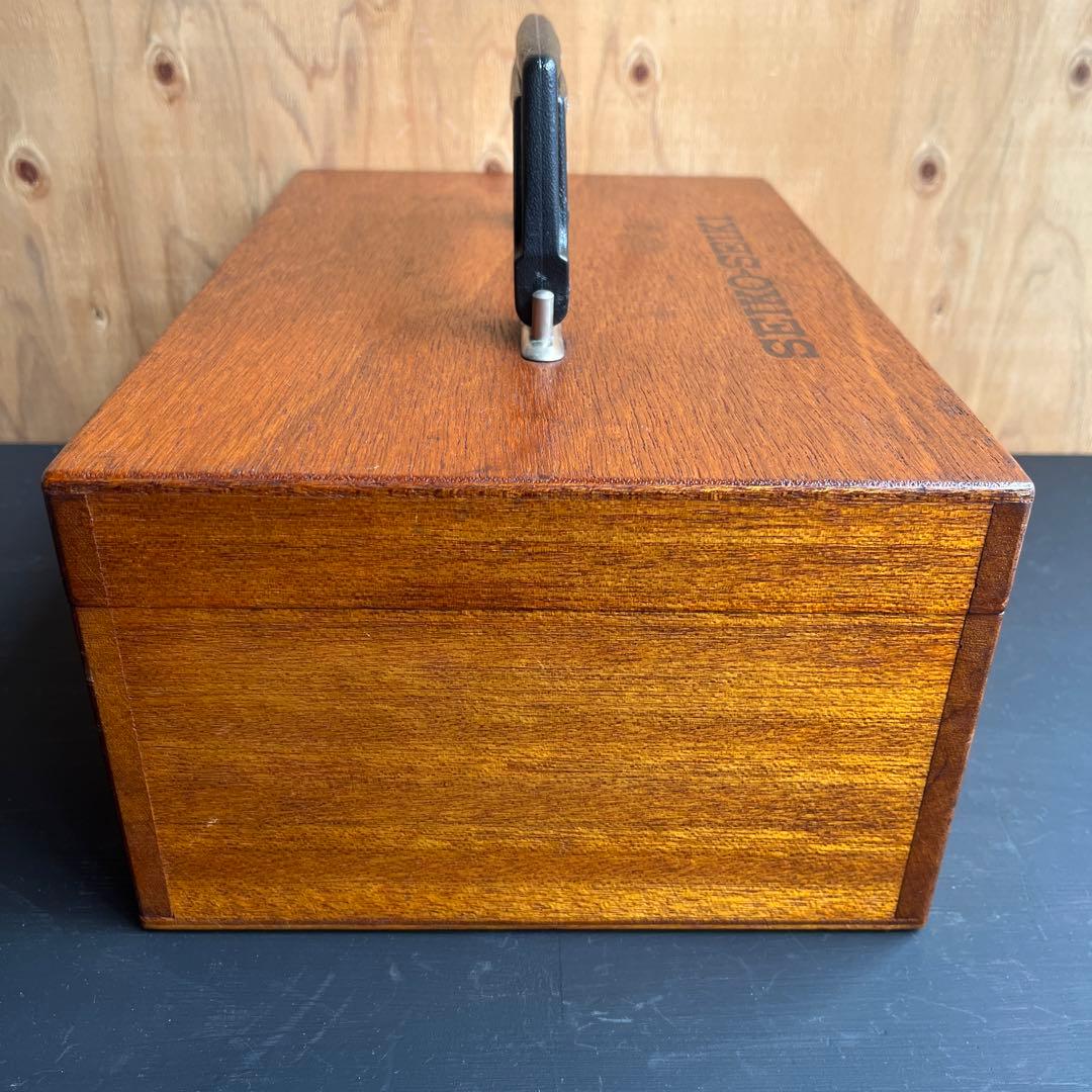 【希少】SEIKO ビンテージ 木箱 SEIKO-SEIKI 道具箱