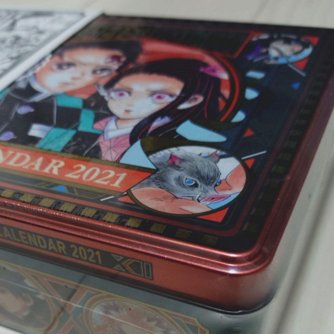 新品未開封♥鬼滅の刃　コミックカレンダー 2021　特製缶入り