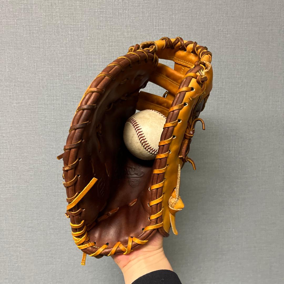 1108 グラブワークス 型抜群 美品 硬式兼軟式 ファーストミット 左投げ