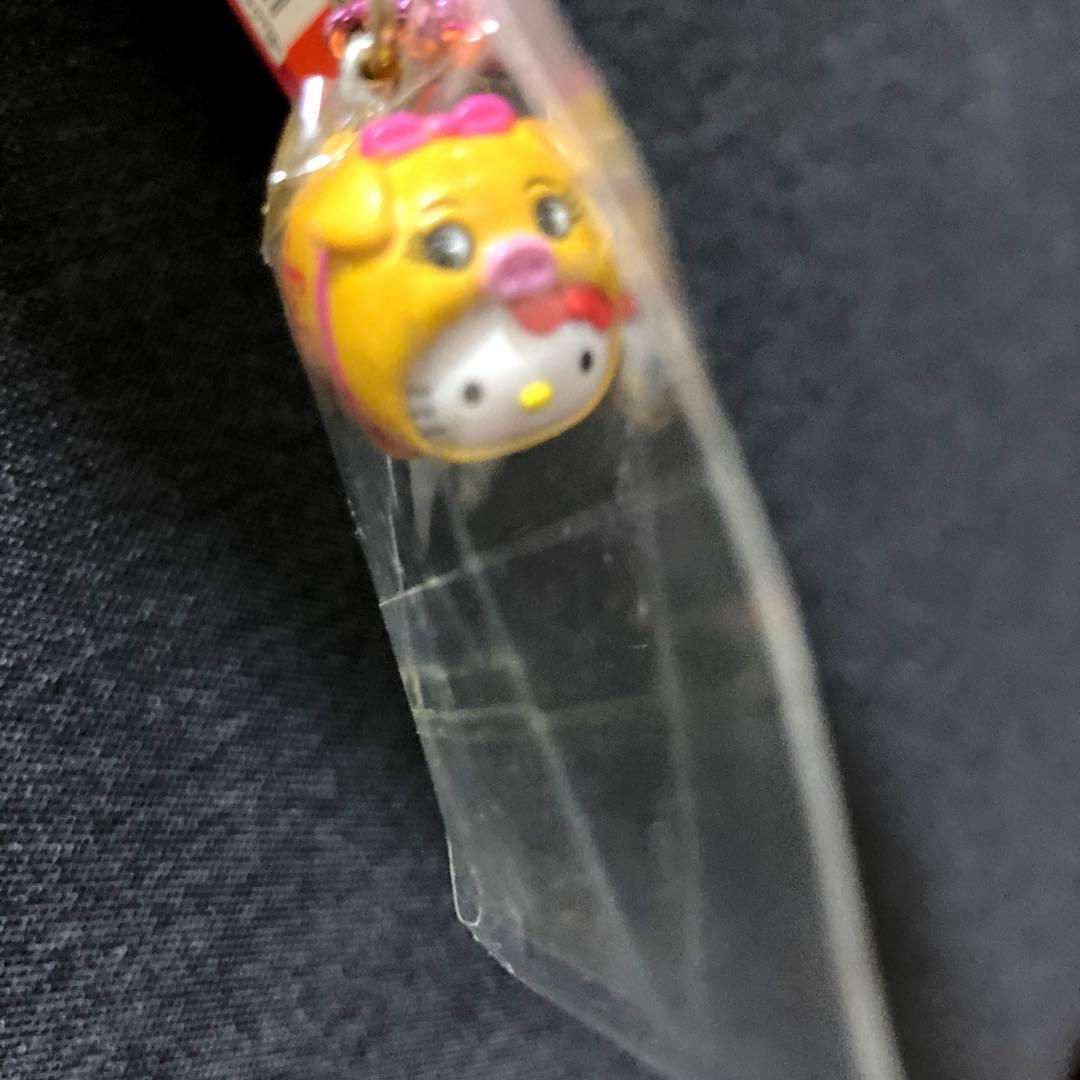 レア☆横浜限定 金豚バージョン ご当地キティ 中華街 根付け ストラップ