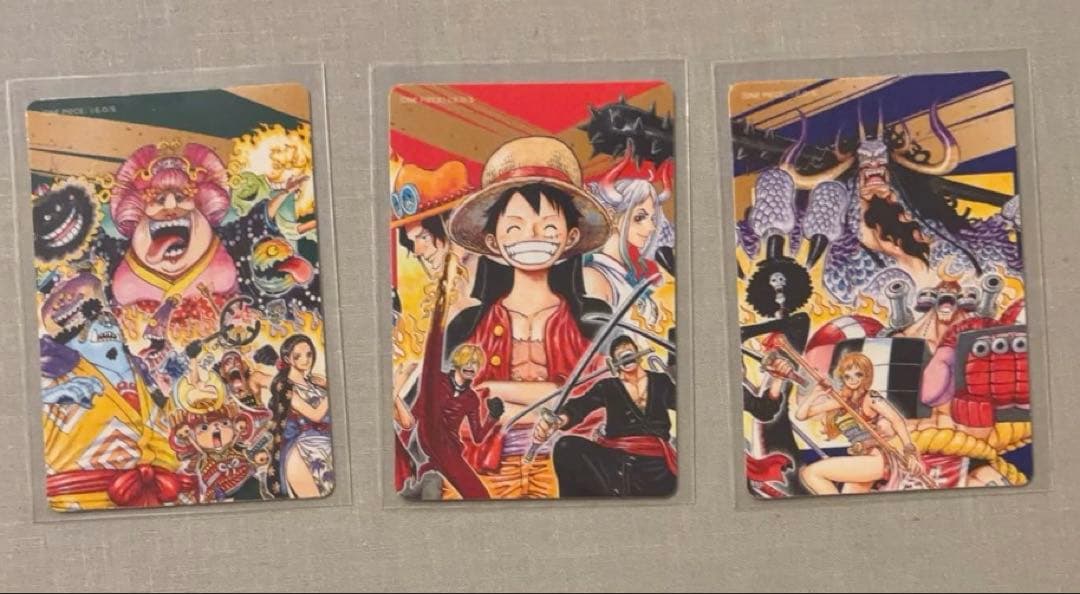 2022 ナツコミ ワンピース ダブルステッカー 3種 コンプリート