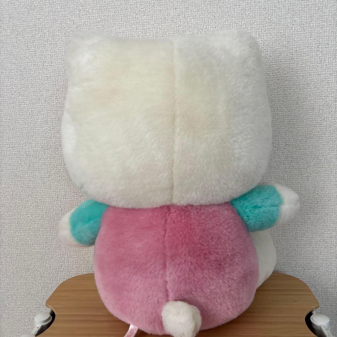 レトロ　ハローキティ　ぬいぐるみ　40センチ　ピンク　水色