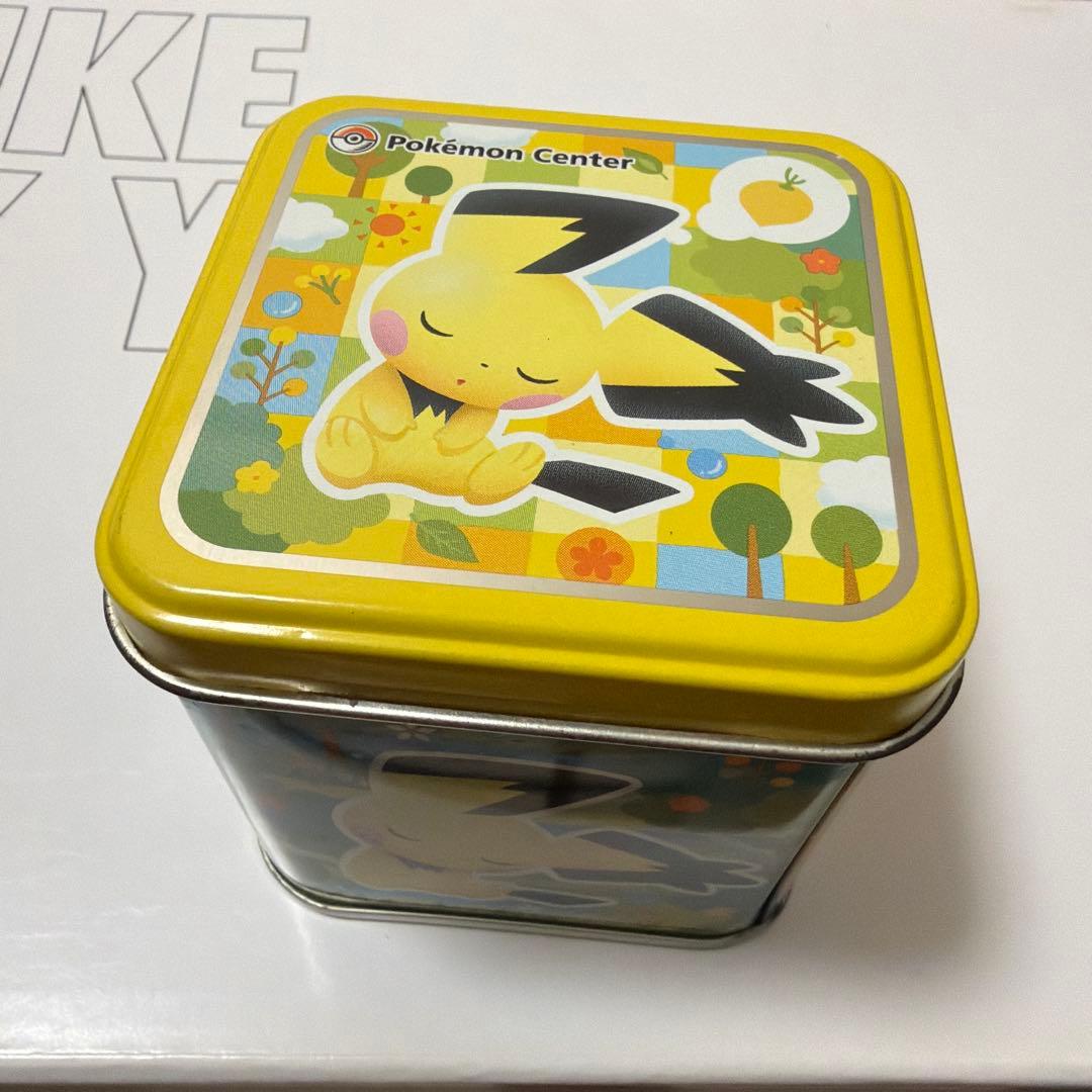 【激レア】ポケモンクッキー缶 うたたね ギザみみピチュー 空き缶