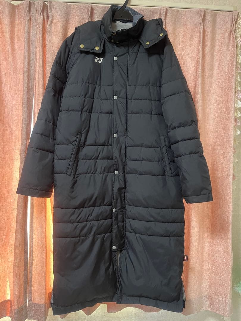 YONEX フード付きベンチコート　L ブラック