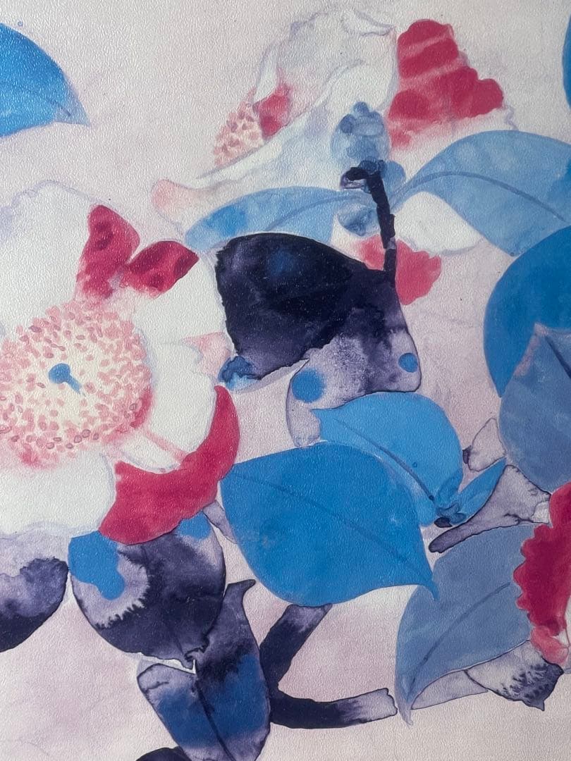 【文化勲章受章者】堅山南風『肥後椿』複製画