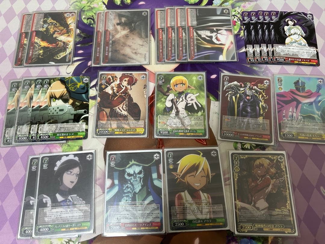 ヴァイスシュヴァルツ　オーバーロード　デッキ＋パーツ　8電源