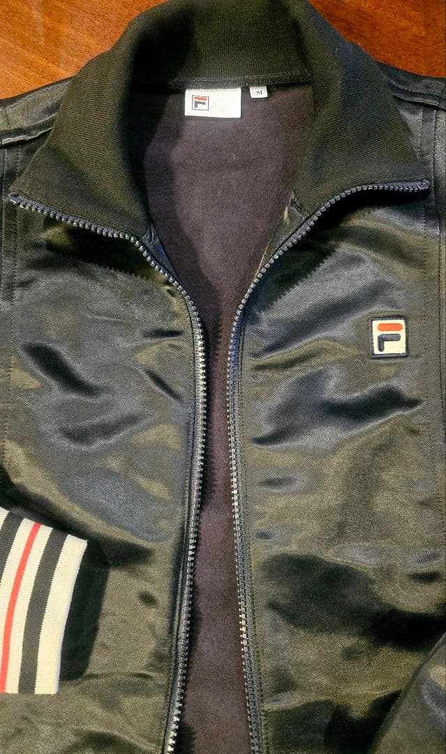 FILA フィラ トラックジャケット ブルゾン ネイビー 、Mサイズ、レディース