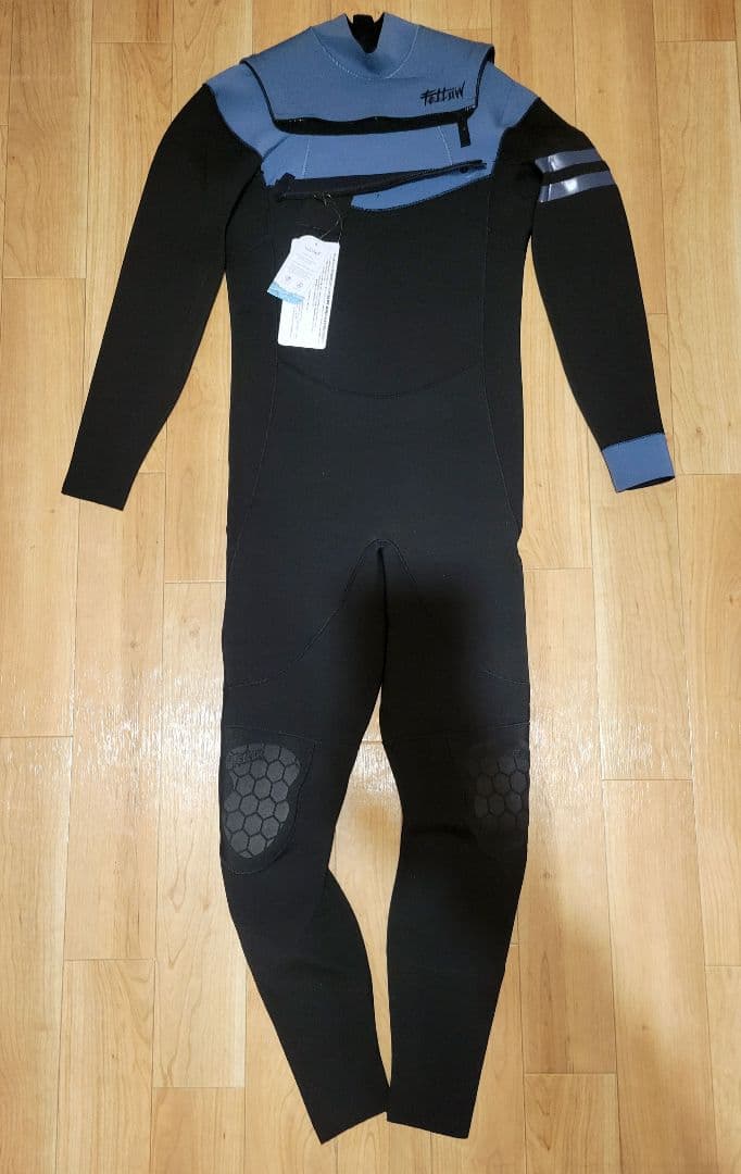 最終下げ FELLOW SURFERS フルスーツ 黒と青 3mm 新品 xlb