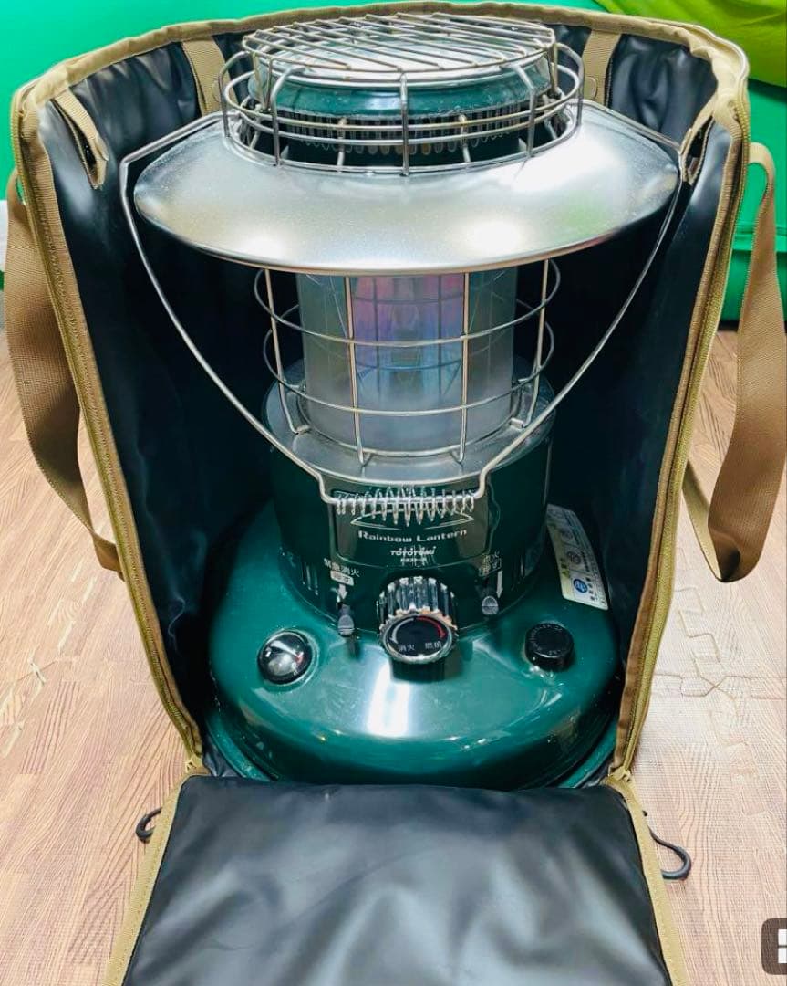 トヨトミレインボーストーブ【ケースと五徳付】