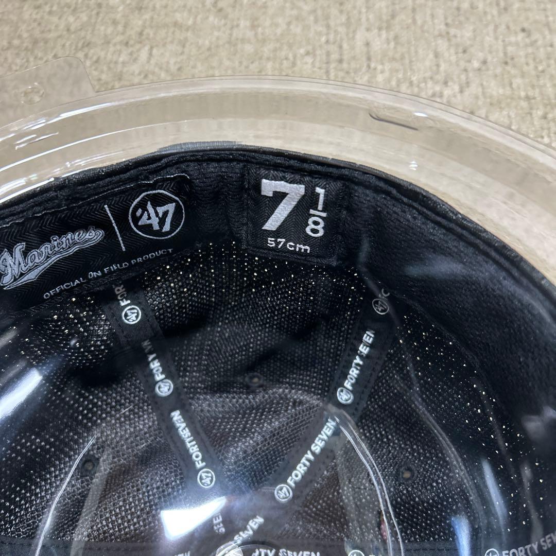 千葉ロッテ　横山投手　実使用　ホームキャップ！