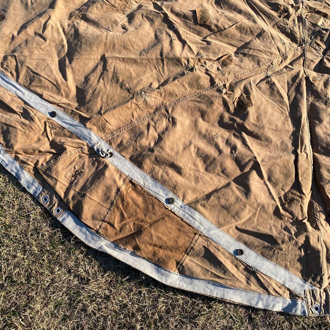 【超レア】ハンガリー軍幕　初期型　扇型　２枚②　迷彩　ハリケーンカモ　ミリタリー