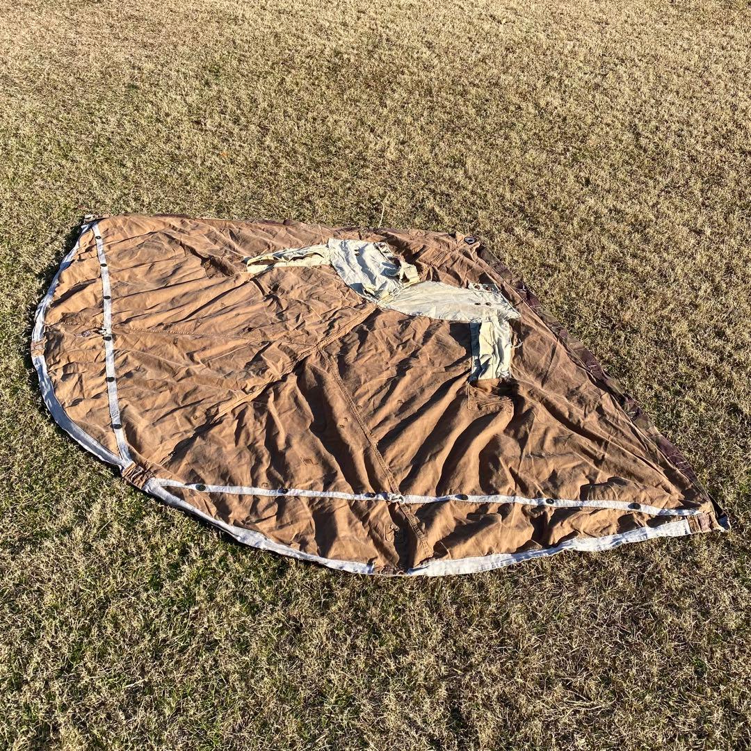 【超レア】ハンガリー軍幕　初期型　扇型　２枚②　迷彩　ハリケーンカモ　ミリタリー