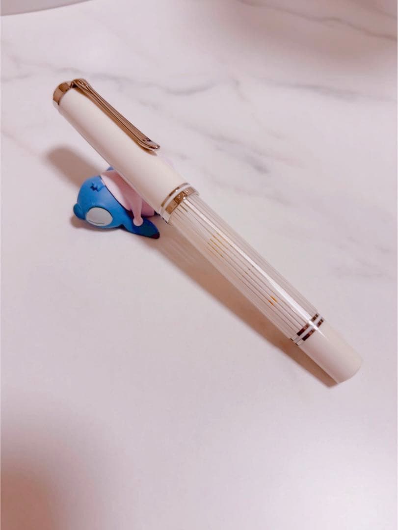 ペリカン　スーべレーンM605ホワイトストライプ　細字