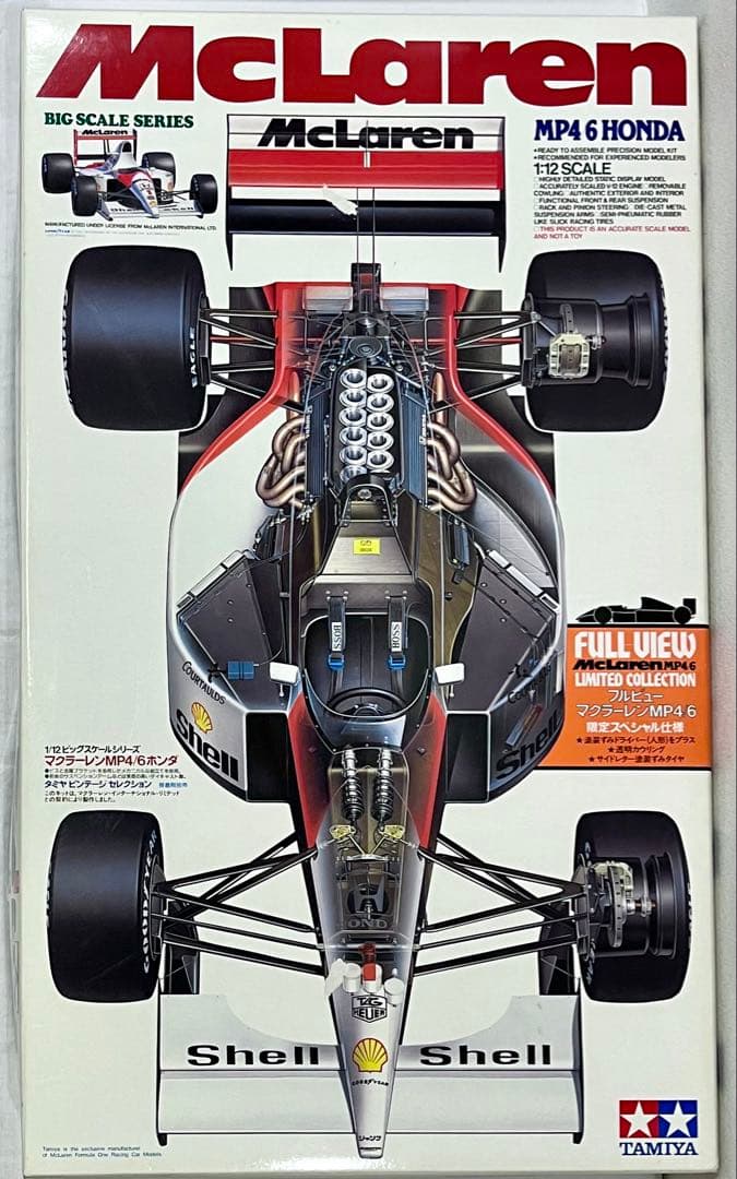 MacLaren MP4/6 HONDA 1/12 TAMIYAセナ人形付限定品
