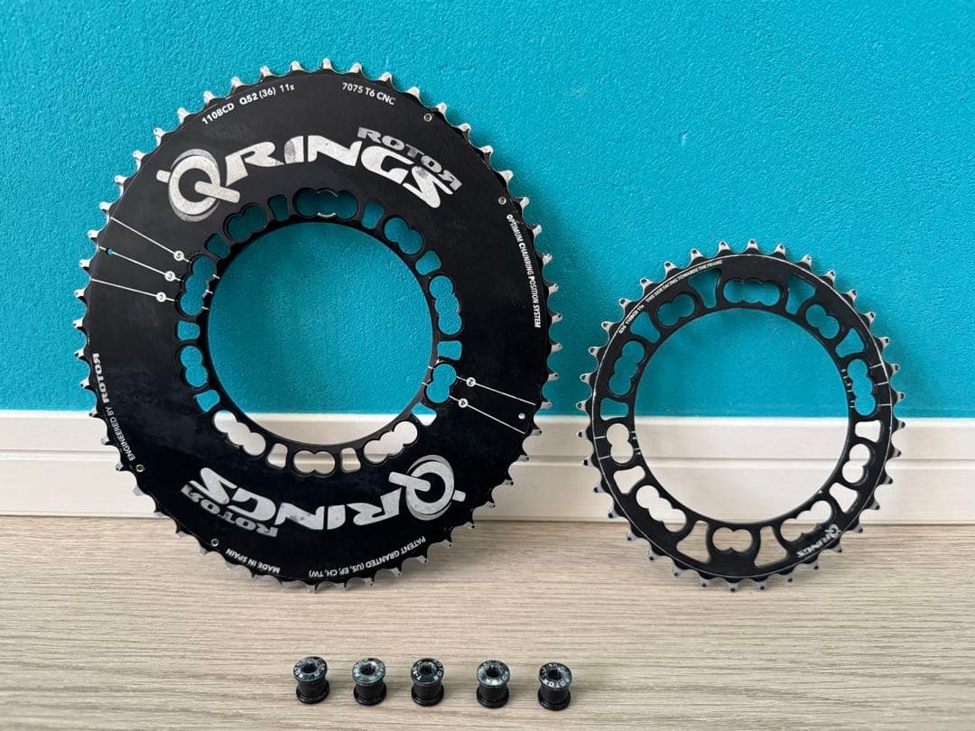パワメROTOR INPOWER Q-RINGS クランクセット 52/36