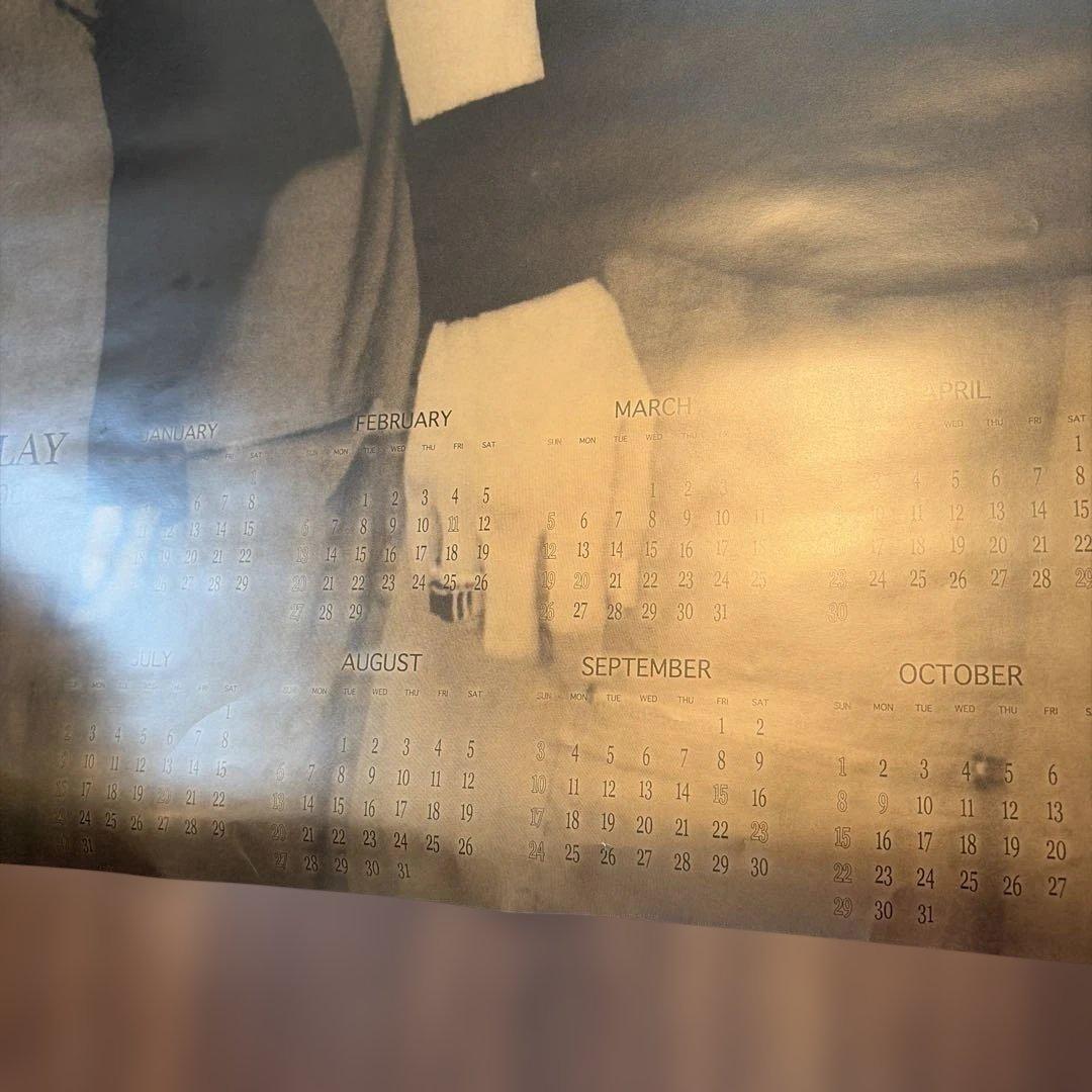 GLAY ポスター　2000年　カレンダー　ゴールド