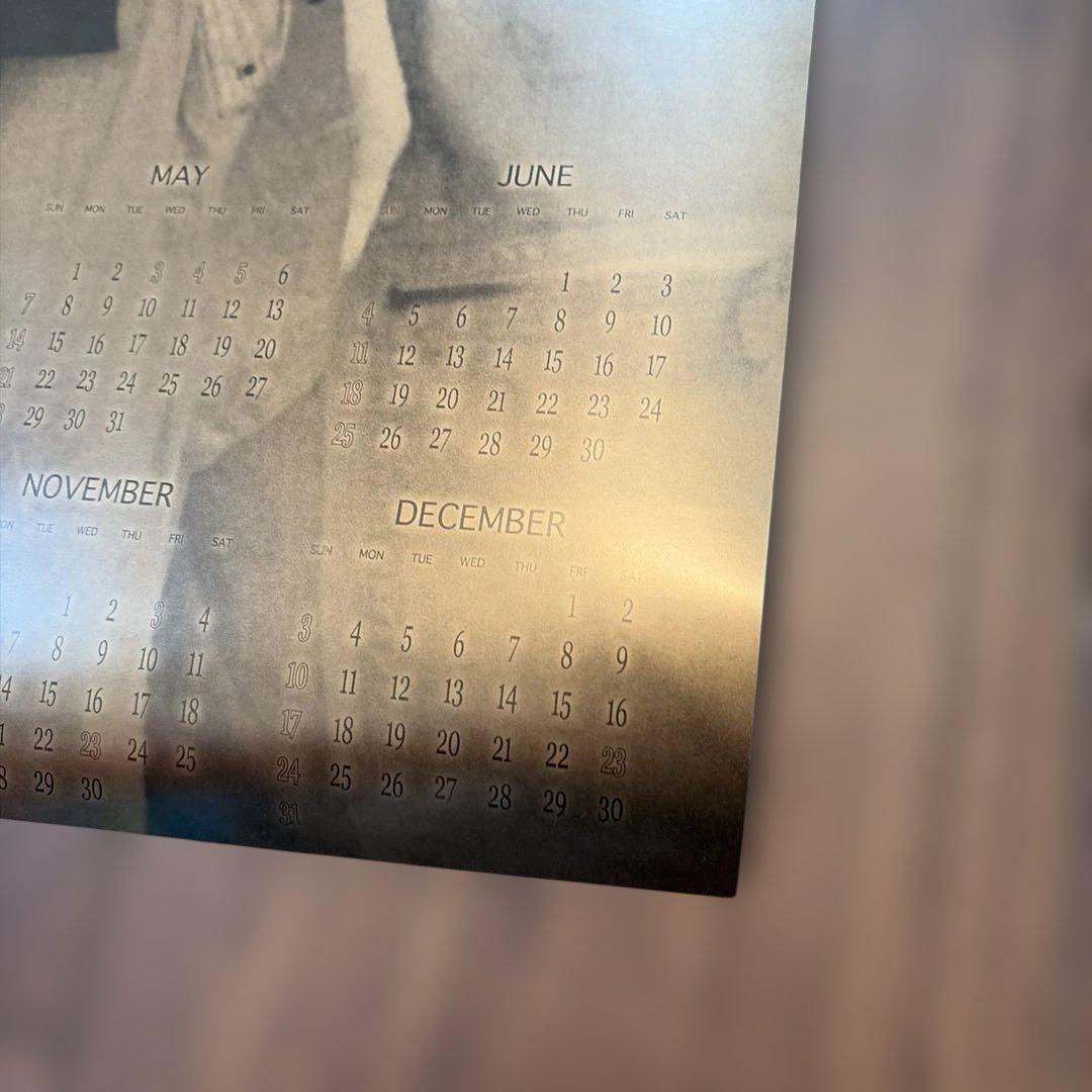 GLAY ポスター　2000年　カレンダー　ゴールド