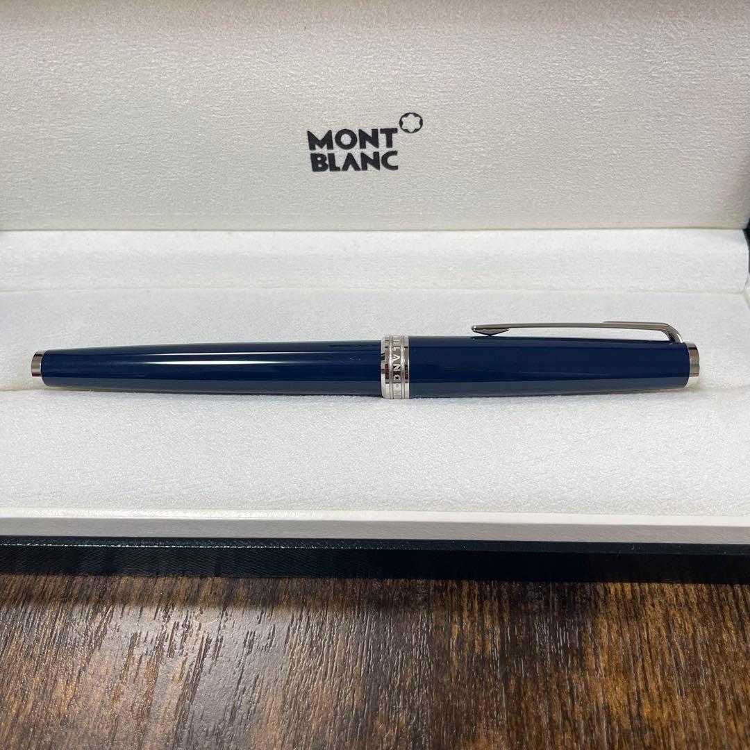 美品☆即筆記可☆モンブラン PIX　ローラーボール　キャップ式　ネイビー
