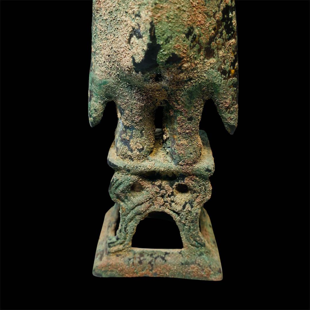 中国古玩 三星堆 青銅人物像 銅製 銅器 骨董品 時代品 美術品