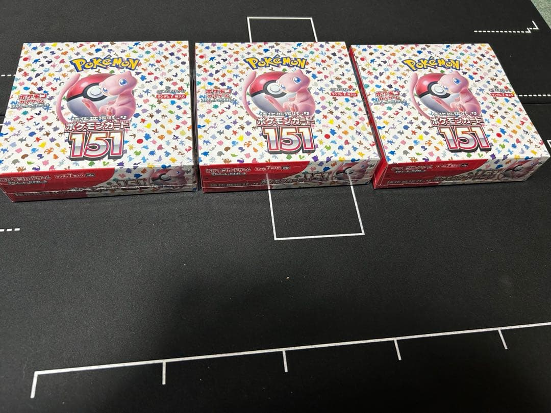 ポケモンカード151 3BOX シュリンク付