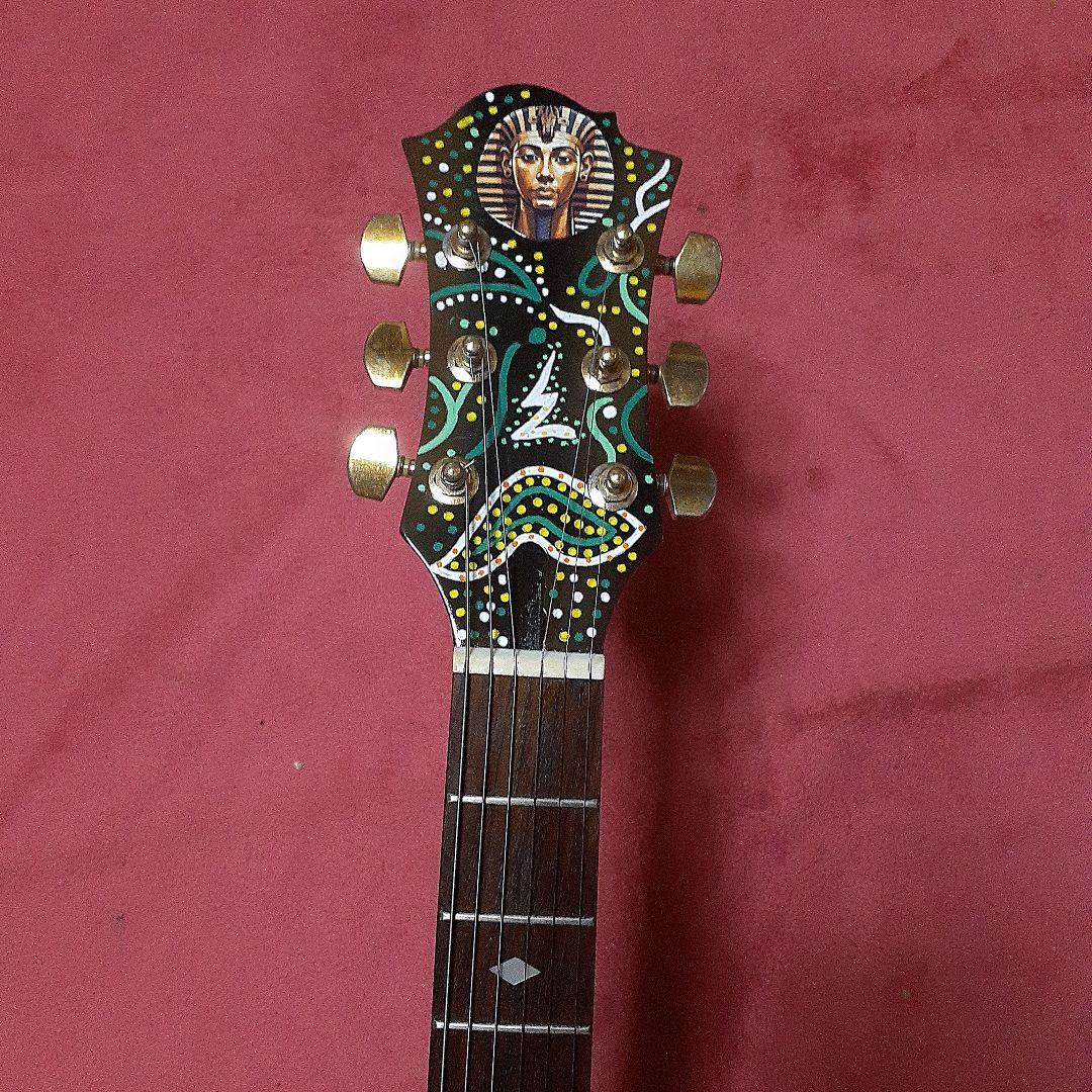 【良・美品】アメーバペイント・hideモデル。MGモッキンバードエレキギター。