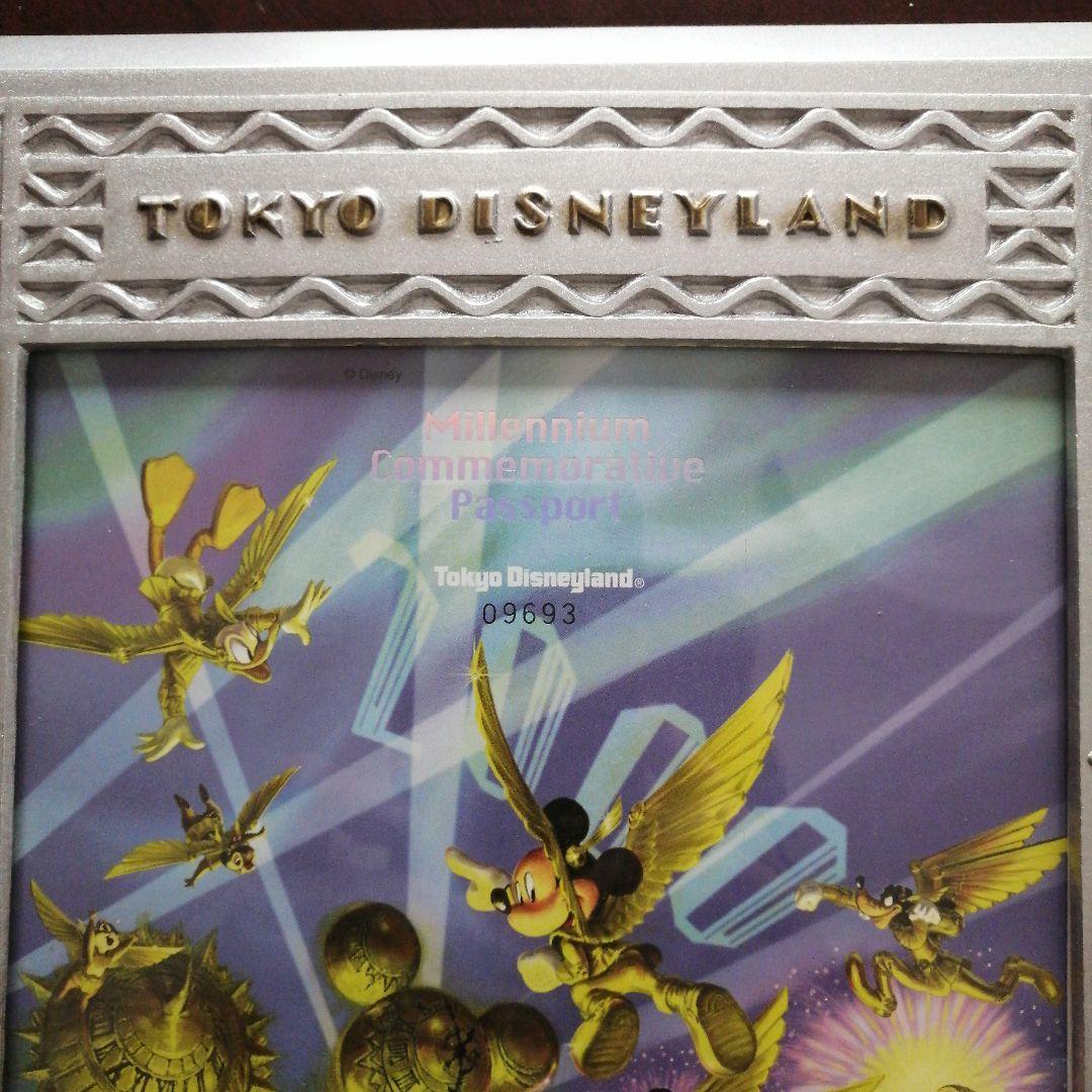 東京ディズニーランドミレニアム記念限定パスポート 額縁入　2000　JCB