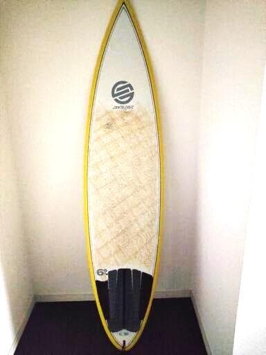 サンタクルス 6'6\" サーフボード ホワイト/イエロー　36.4ｌ