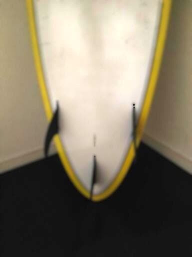 サンタクルス 6'6\" サーフボード ホワイト/イエロー　36.4ｌ