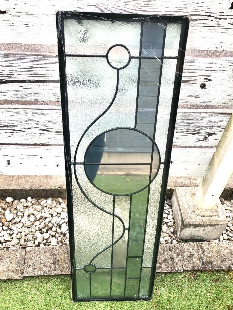 大型 ステンドグラスパネル 三重構造 高性能 住宅 玄関ドアリフォーム用 DIY