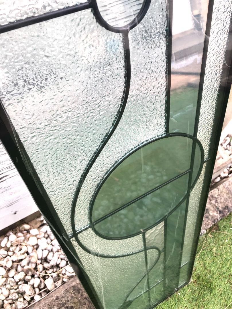 大型 ステンドグラスパネル 三重構造 高性能 住宅 玄関ドアリフォーム用 DIY