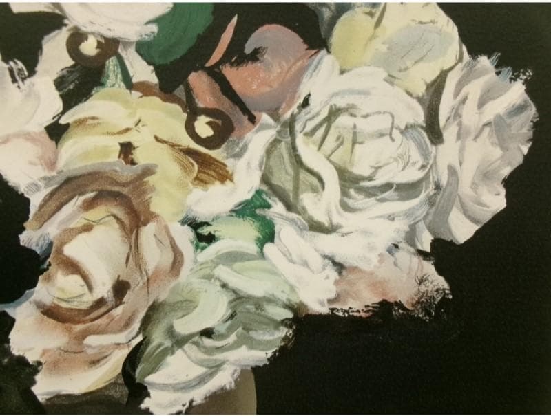 ◆『安井曽太郎 「薔薇」』 リトグラフ 定価43万円◆検） 高塚省吾 小磯良平