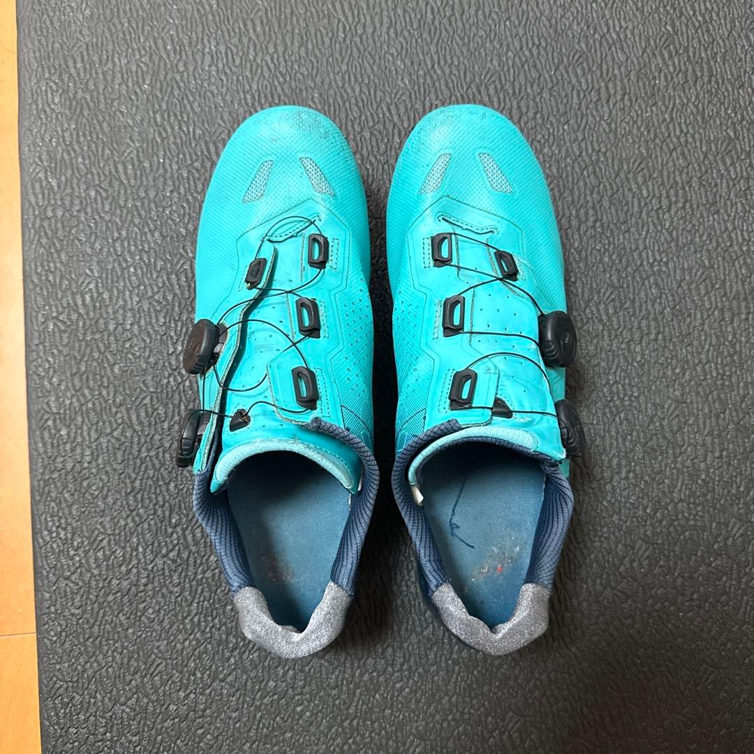 Santic ダイヤル式クリンチングシューズ 青 ※クリート付属しません