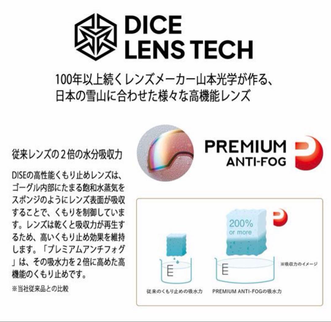25〜26 DICE GOODMAN G-UL スノーボードゴーグル