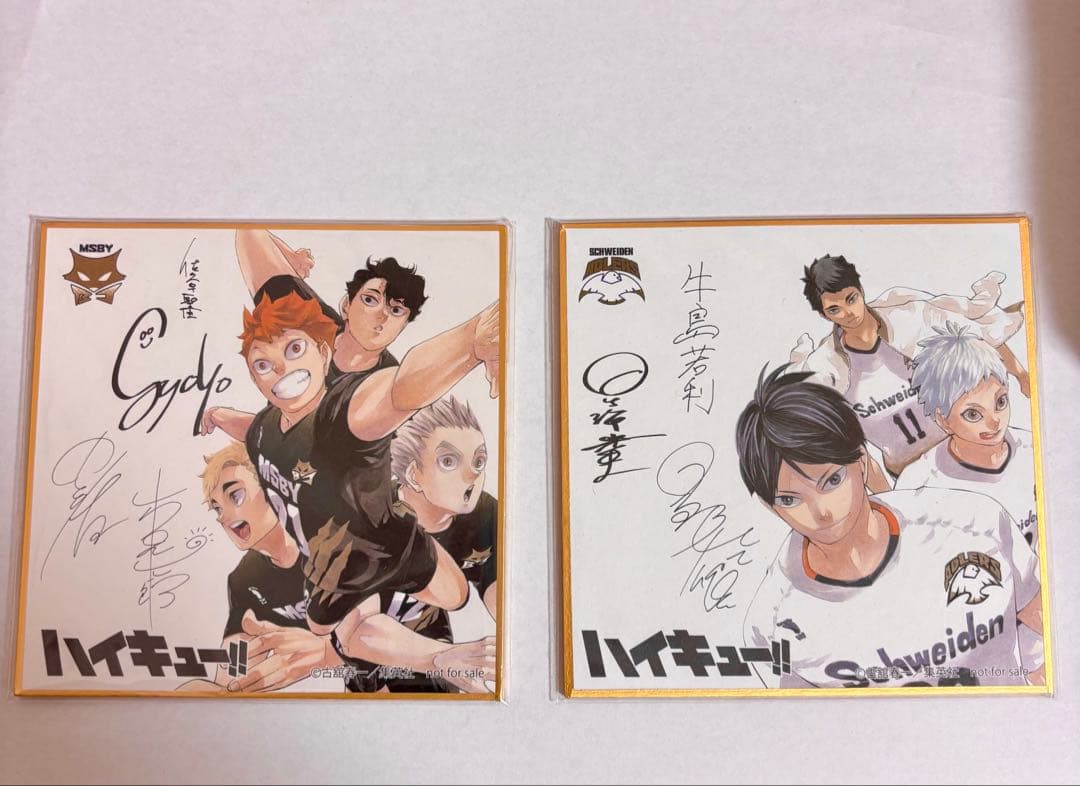 【非売品】ハイキュー！！　サイン入りミニ色紙
