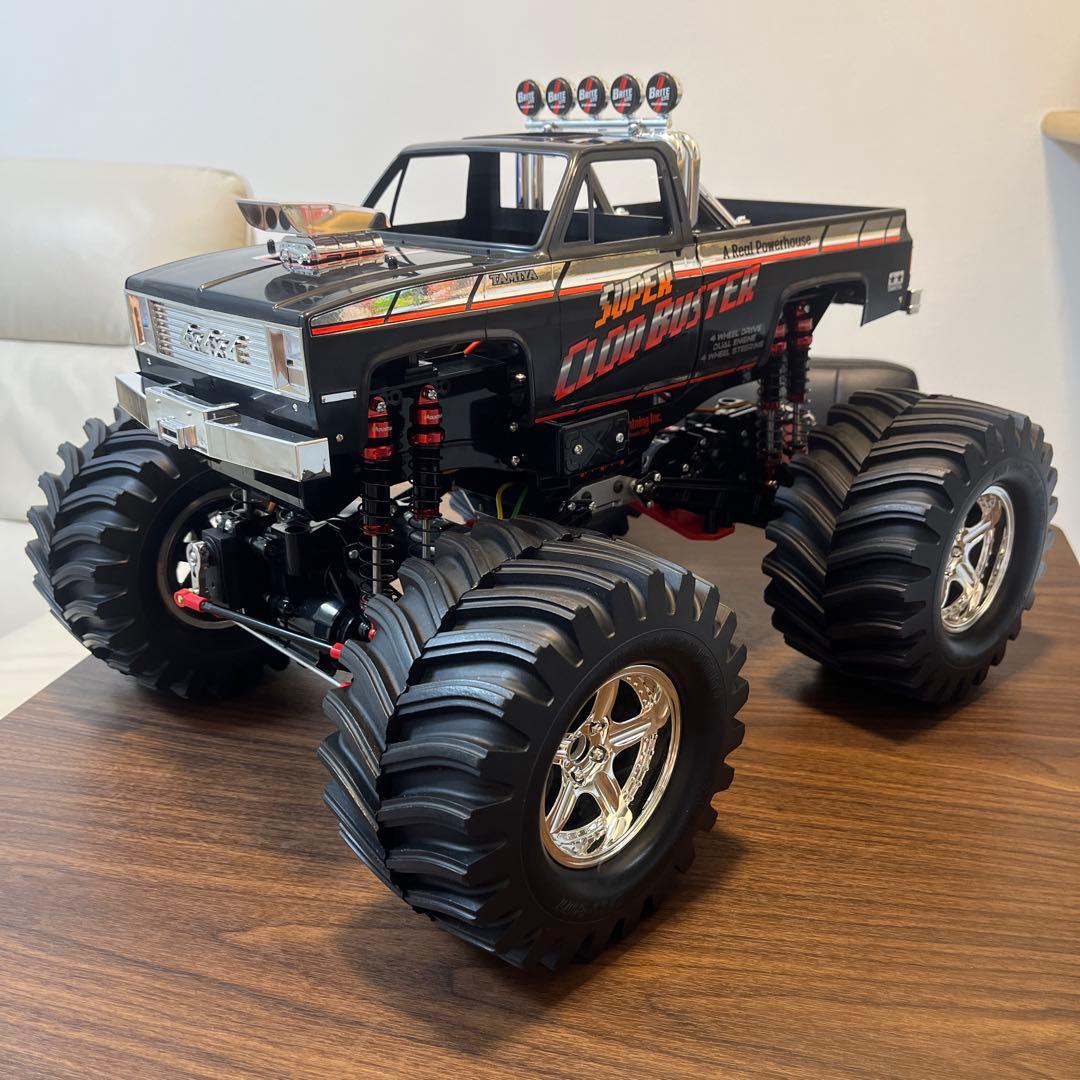 タミヤ スーパークラッドバスター ブラック エディション　OP付き。