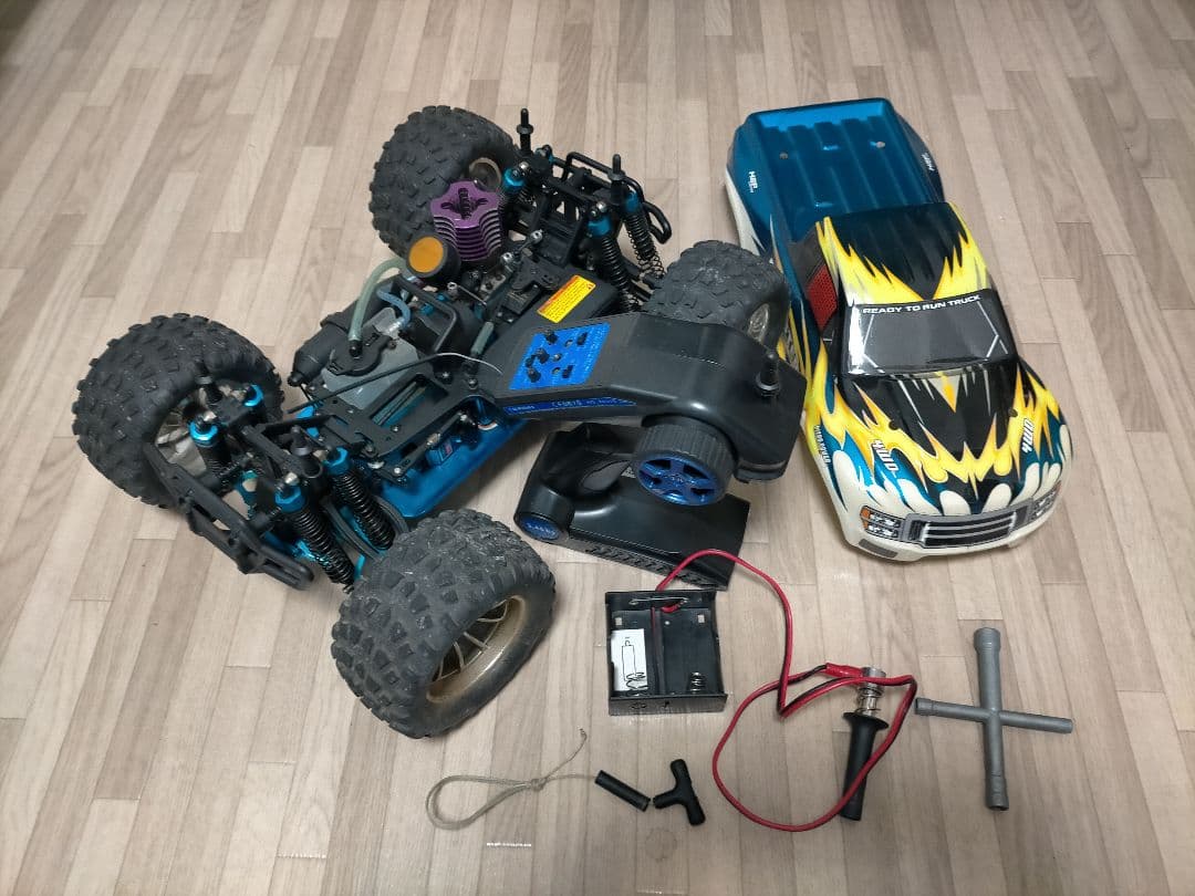 ★送料無料★ジャンク　HSPエンジンラジコン4WDオフロードバギーモントラ