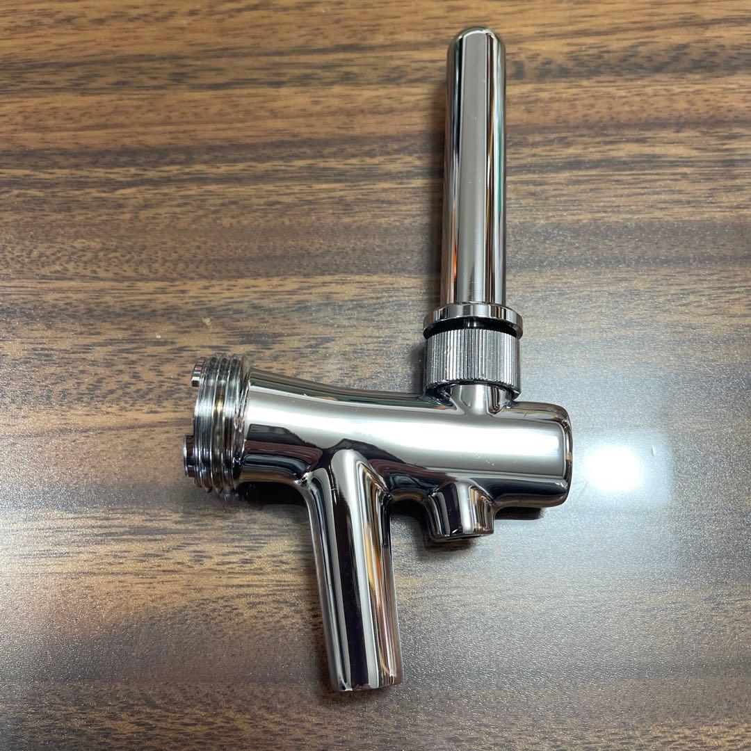 新品未使用 シルバービールタップ クロムメッキ