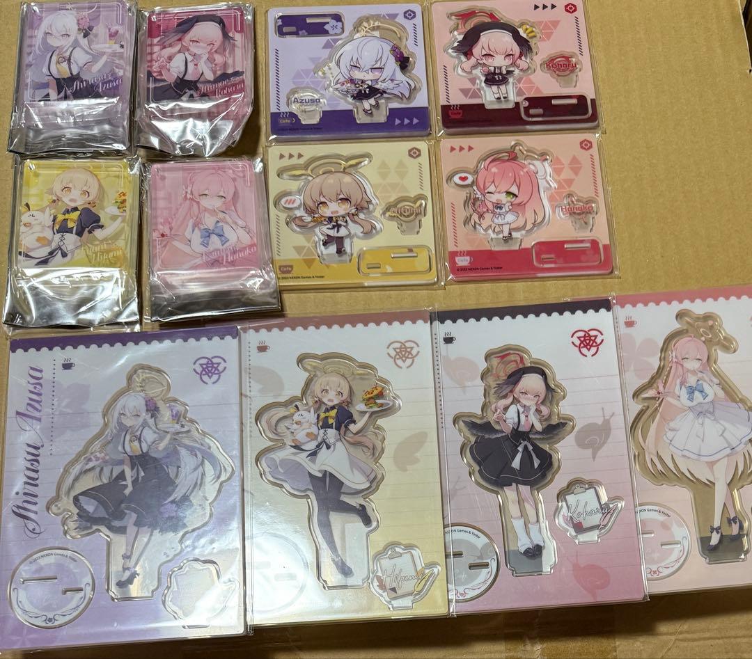 16点セット　補習授業部　コラボカフェ　ヒフミ　アズサ　ハナコ　コハル　ブルアカ