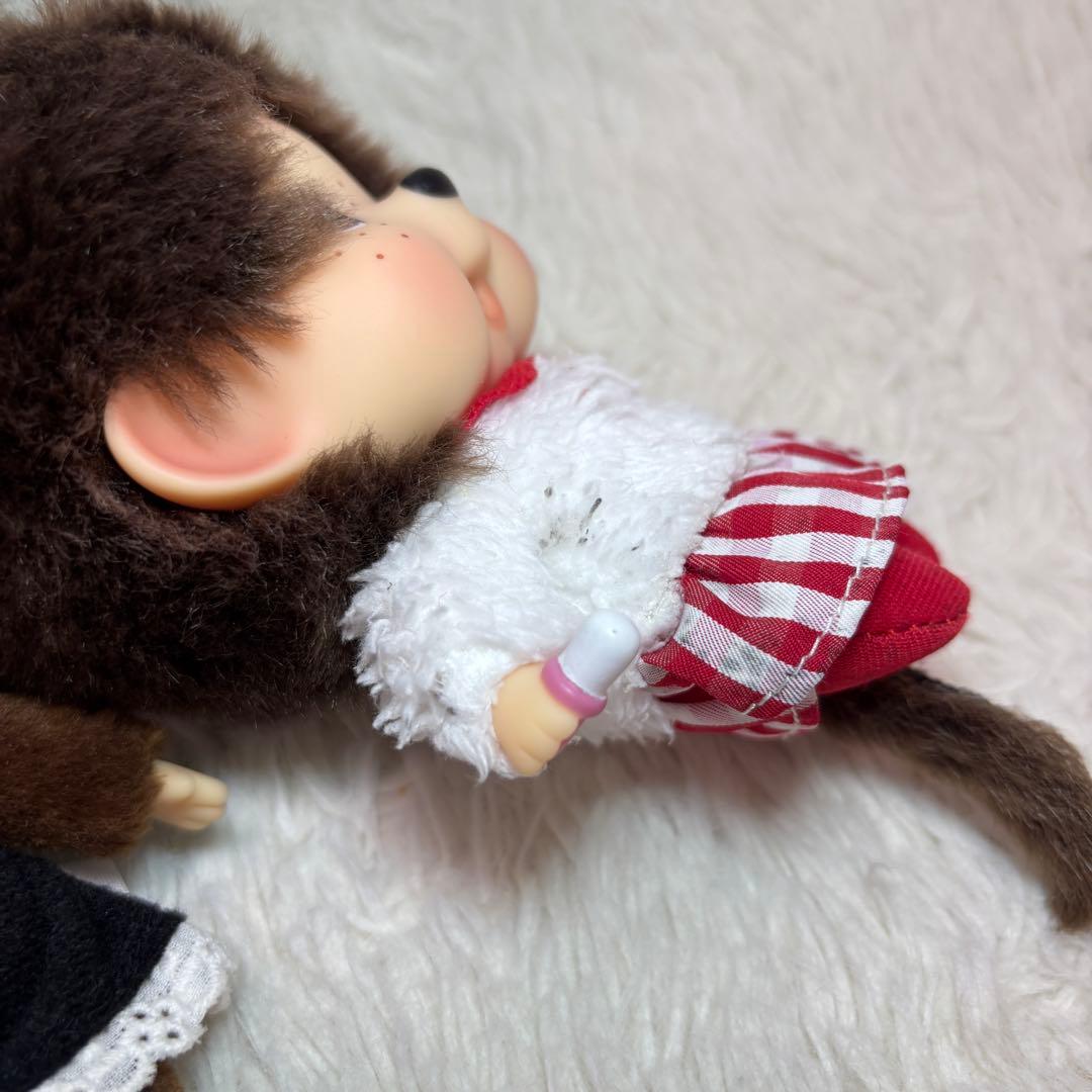 モンチッチ✨メイド　もこもこセーター　頭大きい　キーホルダー　2点　レア