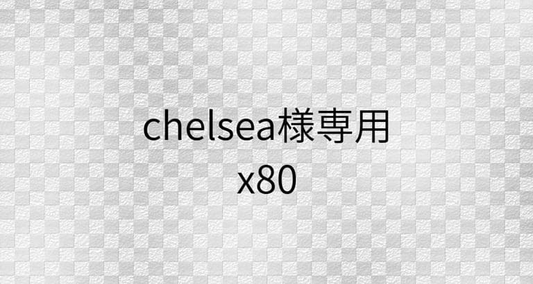 その他 chelsea x80