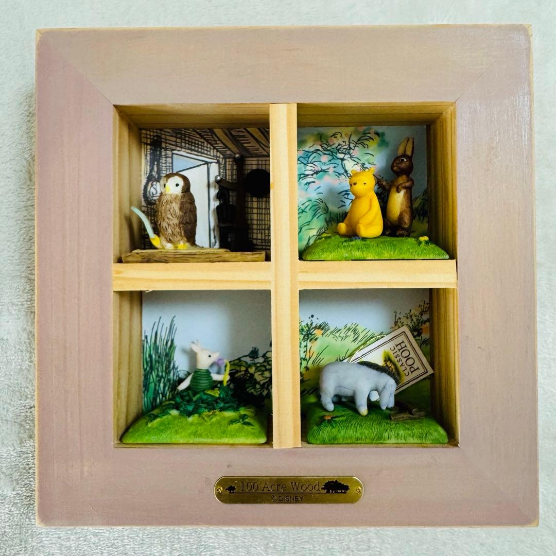 ディズニー アンティーク くまのプーさん 壁掛け ジオラマ クラシックプー