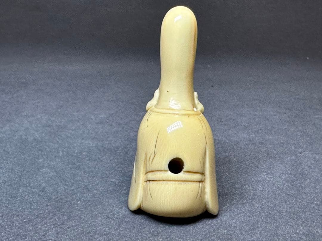 極上　江戸　根付　鯨歯　抹香鯨　寿老人置物　彫刻 細密細工　骨董　アンティーク