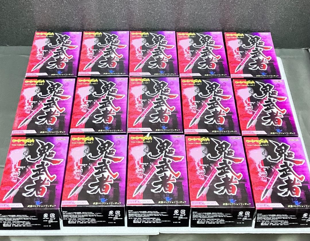 未開封 全15種コンプ『鬼武者 アームズコレクション』武器フィギュア カプコン