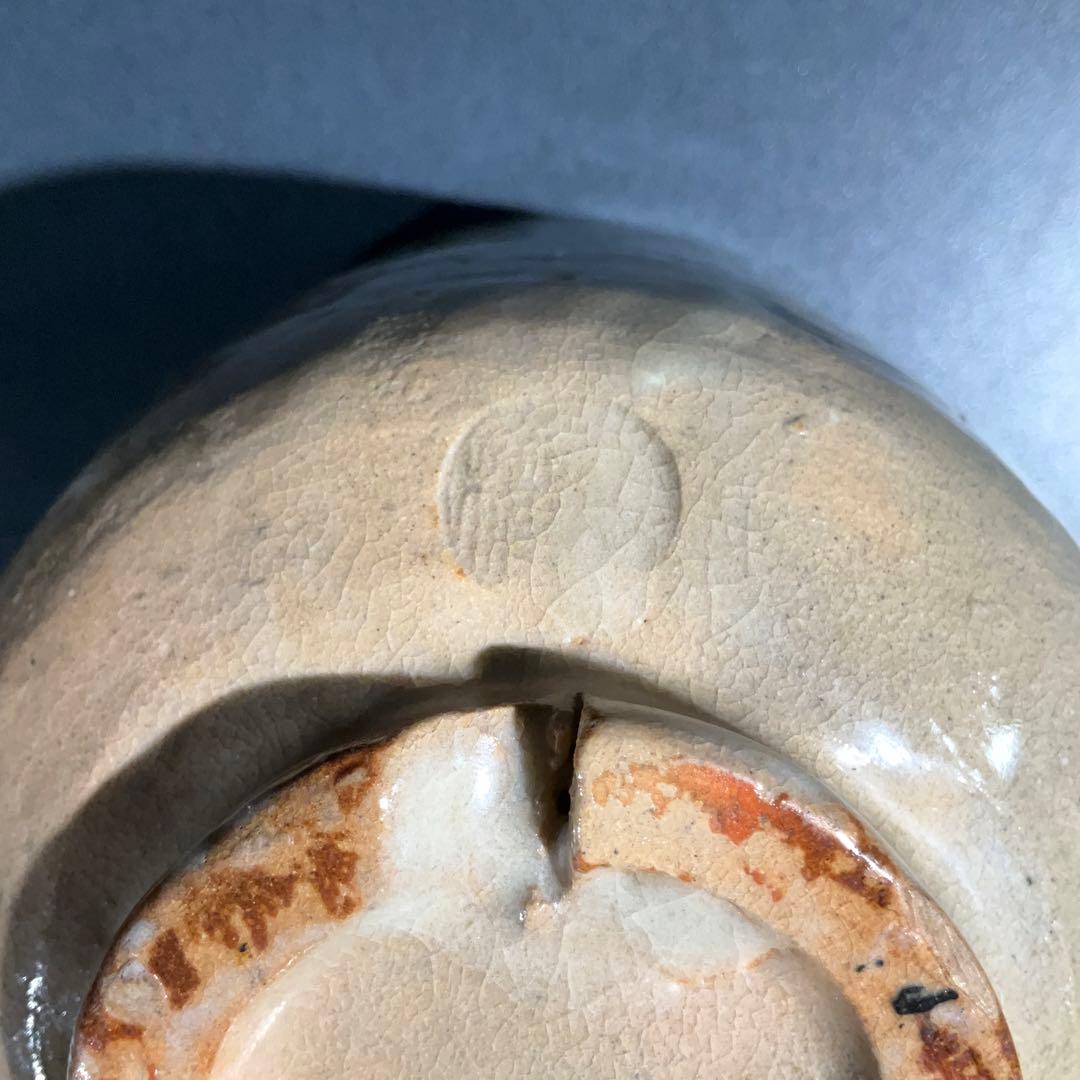 【抹茶碗】筒茶碗　十一代長岡空権　群鶴図　2月　茶道具　R0880ダN