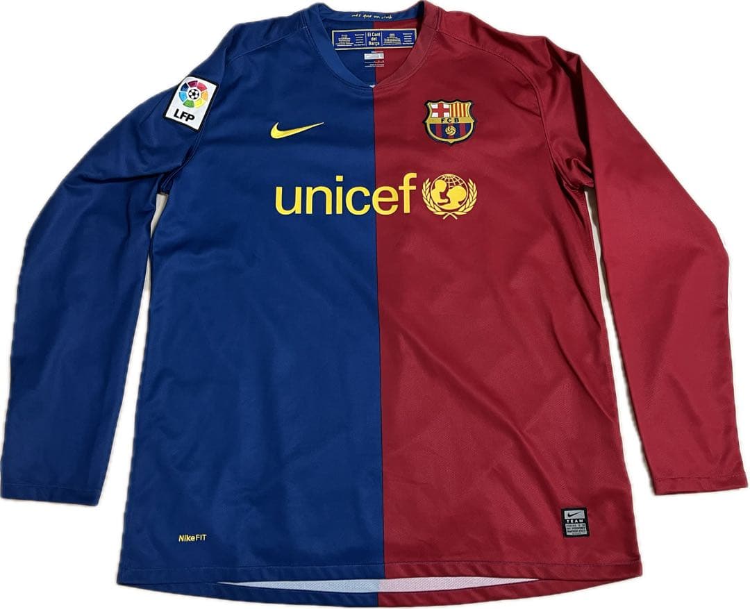 バルセロナ　FC Barcelona 08/09 ホームユニフォーム　長袖