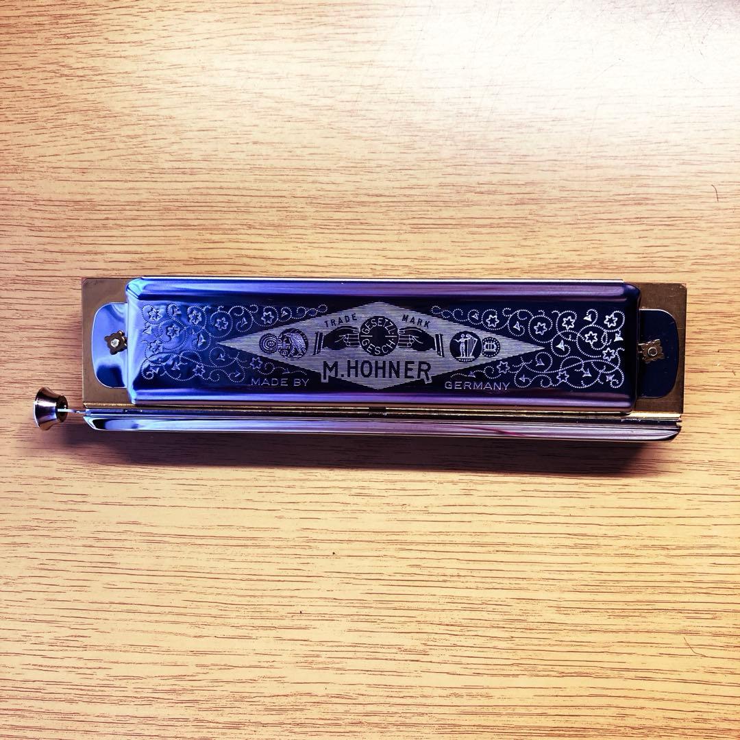 HOHNER クロマチック・ハーモニカ本体、初心者用DVD教材他