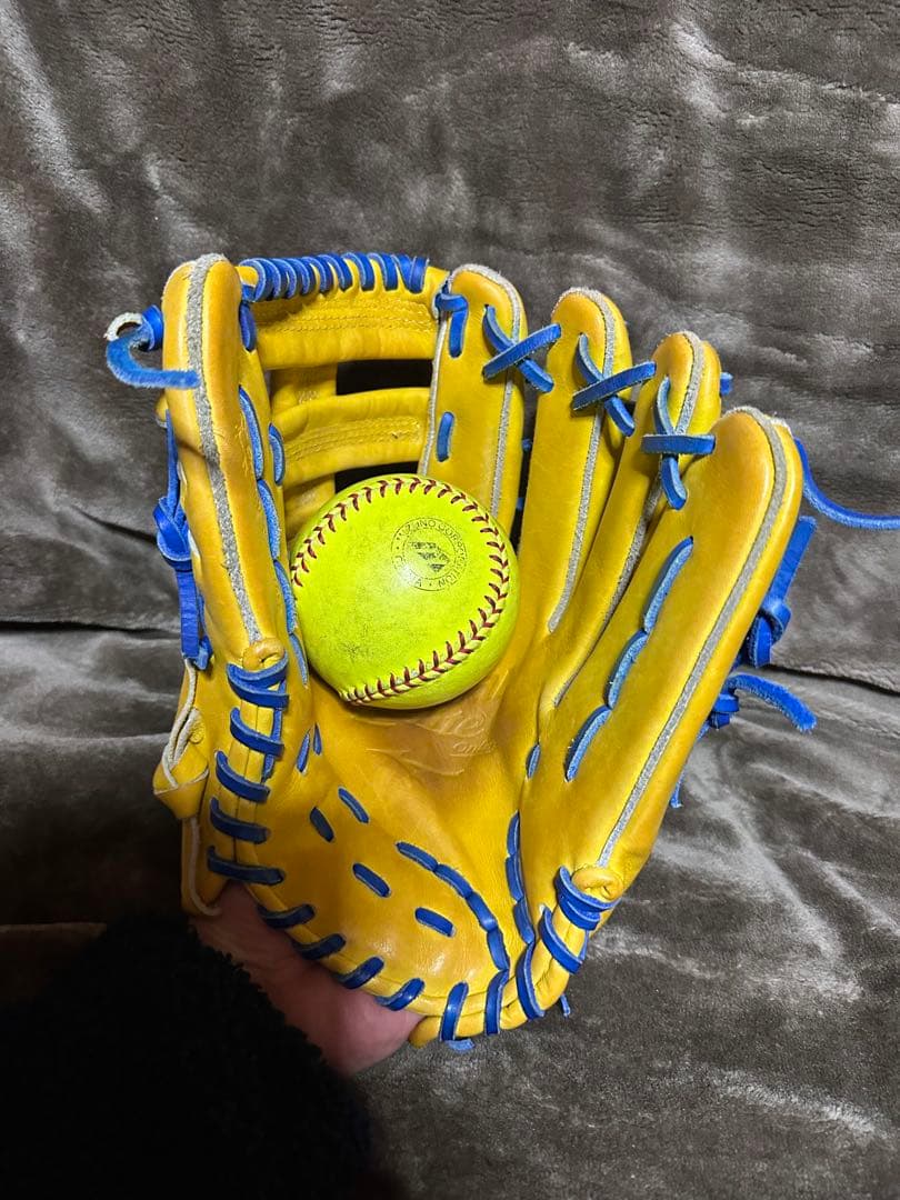 【中古】ミズノ　グローバルエリート　オーダー　一般外野手用　刺繍あり