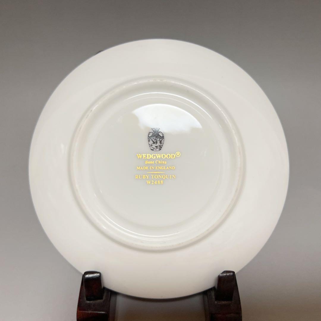 ウェッジウッド トンキン ルビー デミタスカップ＆ソーサー ②