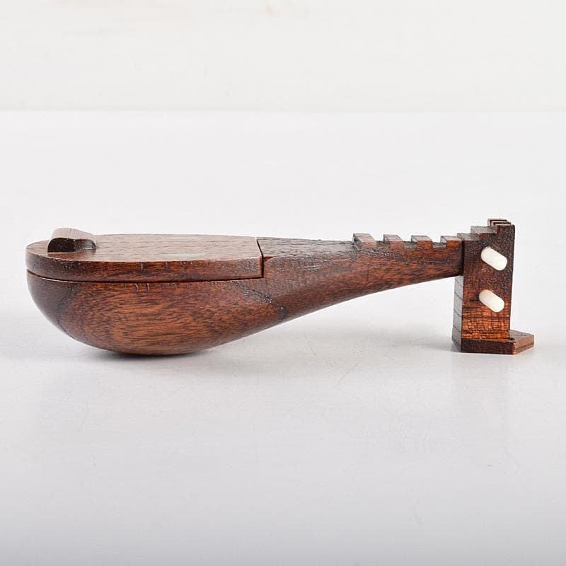 茶道具　中林星山　内金塗　琵琶香合　共箱　M　R5016