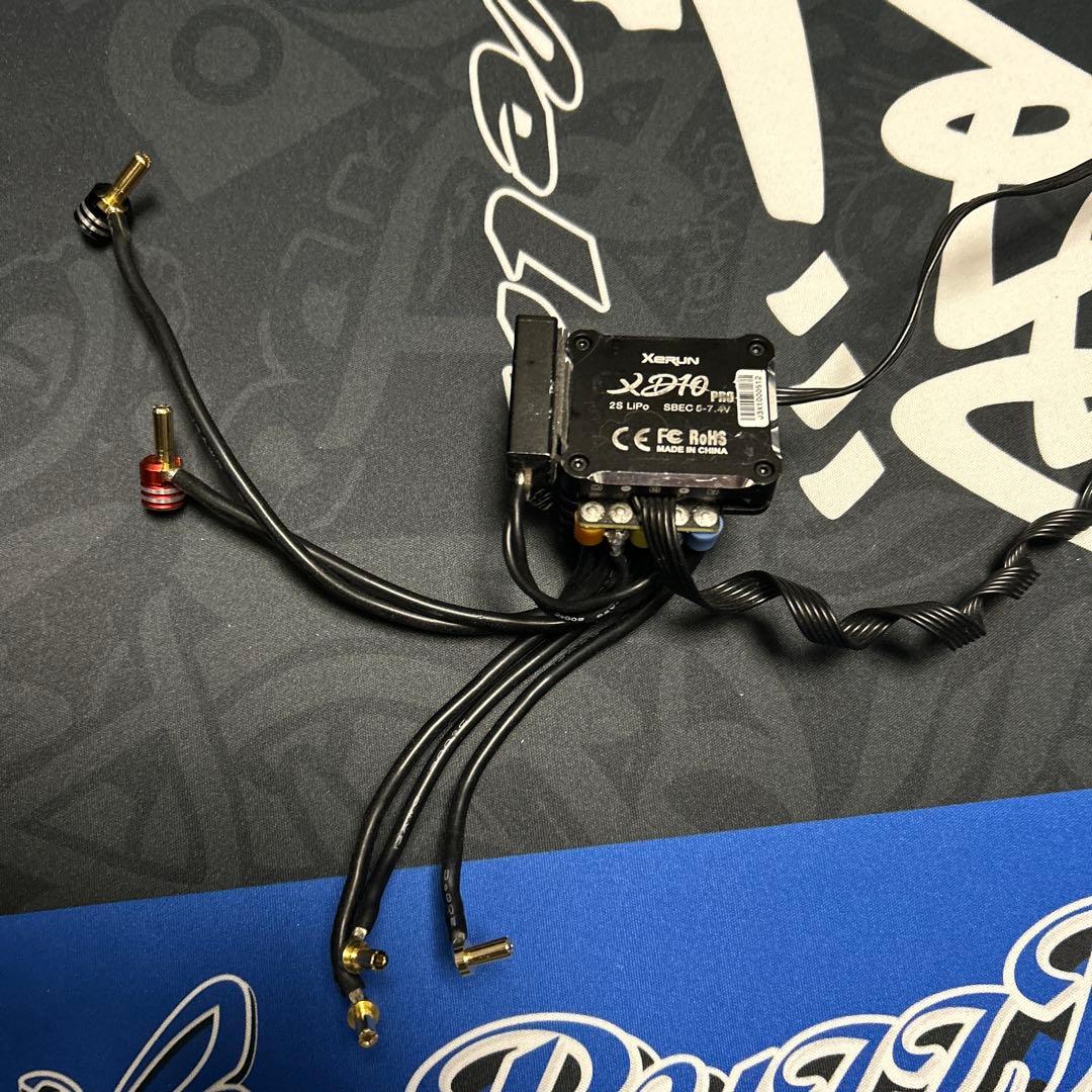 Hobbywing XD10 アンプ　キャパシタ、端子付き